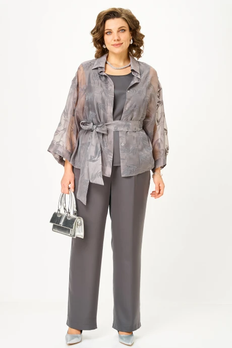 Брючный костюм ALANI COLLECTION 2517 серый #1