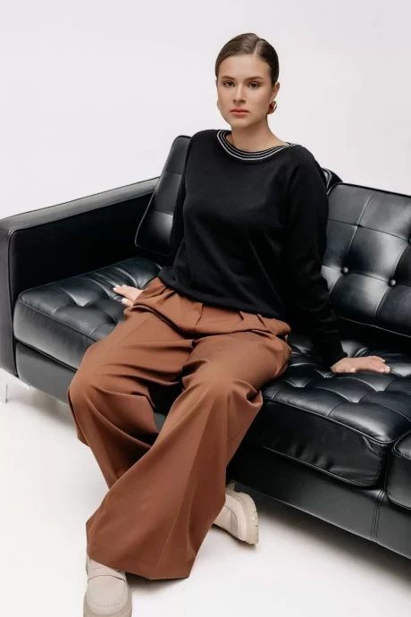 Джемпер (кофта) Полесье С1153-24 5С2224-Д43 170,176 глубокий_черный #1