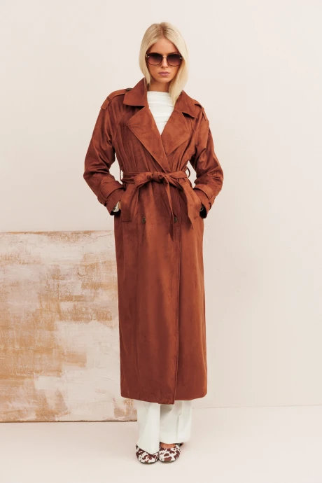 Тренч KOKOdea 11001 коричневый #1