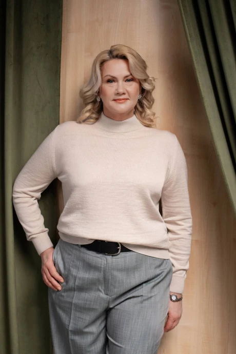 Джемпер (кофта) Полесье С3731-233С8783-Д43 170,176 слоновая_кость #1