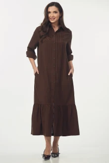 Платье YOUR SIZE 2274 Шоколадно-коричневый