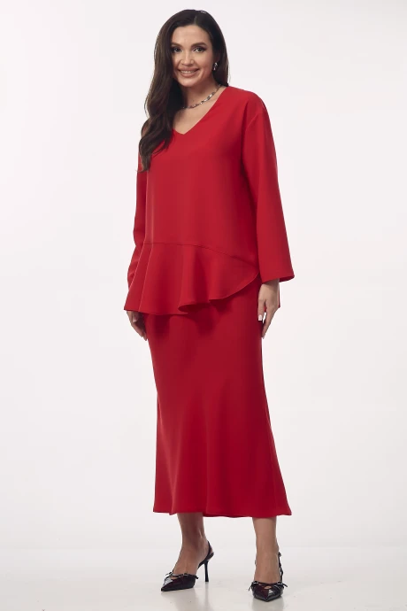 Юбочный костюм YOUR SIZE 2275 Красный двойка #1