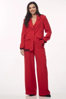Брючный костюм YOUR SIZE 2277 Красный двойка