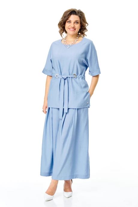 Брючный костюм Vi Oro 1267 голубой двойка #1