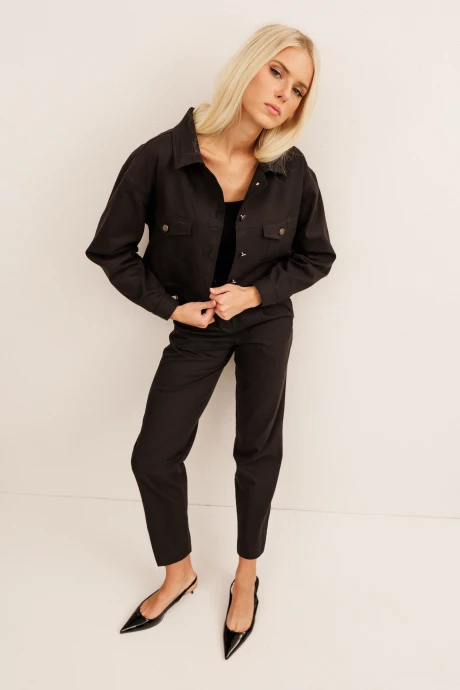 Брючный костюм KOKOdea 30016 чёрный #1