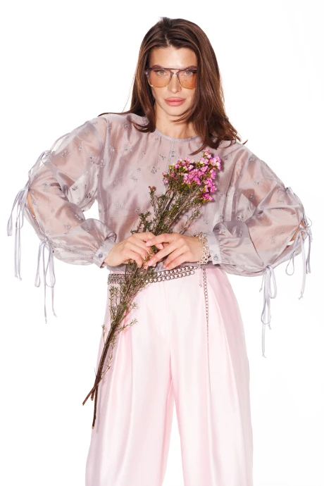 Блузка ELLETTO 3992 серый #1