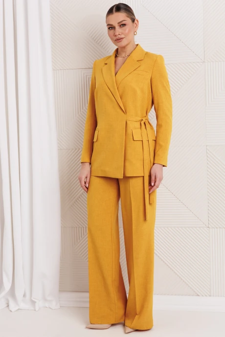 Брючный костюм Мода-Юрс 26-2669 горчица двойка #1