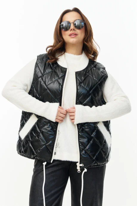 Жилетка утеплённая AVE RARA 1072 Черный_глянец #1