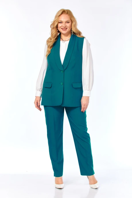 Брюки Элль-стиль 2132/8 морская_волна тройка #1