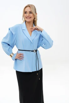 Юбочный костюм ALANI COLLECTION 2509 голубой+черный