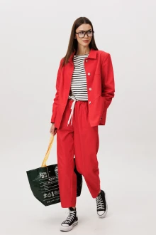 Брючный костюм Fantazia Mod 5352 красный тройка