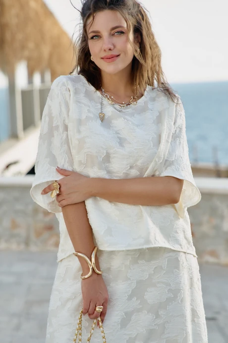 Блузка Vittoria Queen 28853бл молочный #1