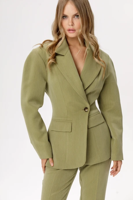 Жакет (пиджак) PiRS 6573 оливковый #1