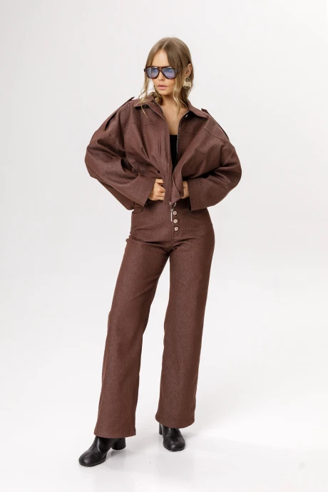 Брюки PiRS 6576 шоколадный #1