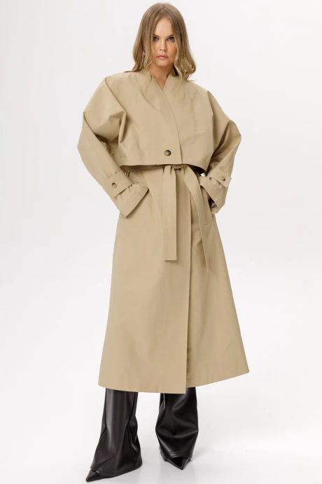 Тренч PiRS 6595 бежевый #1