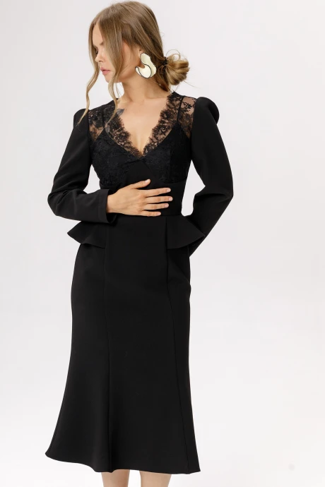 Платье PiRS 6605 черный #1