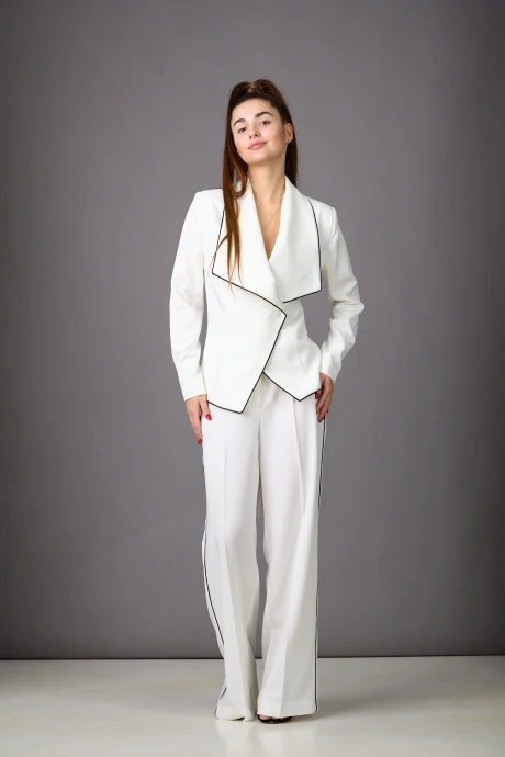 Брючный костюм Rosheli 1177 молочный двойка #1