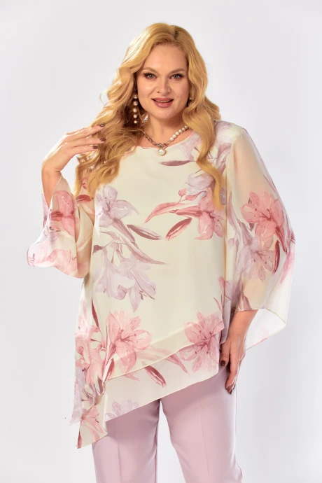 Блузка Элль-стиль 2459а пудрово-бежевый #1