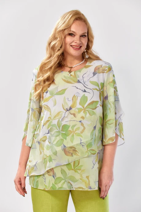 Блузка Элль-стиль 2462а фисташка #1