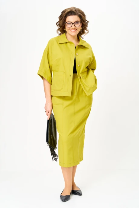 Юбочный костюм Орхидея Люкс 1666 тройка #1