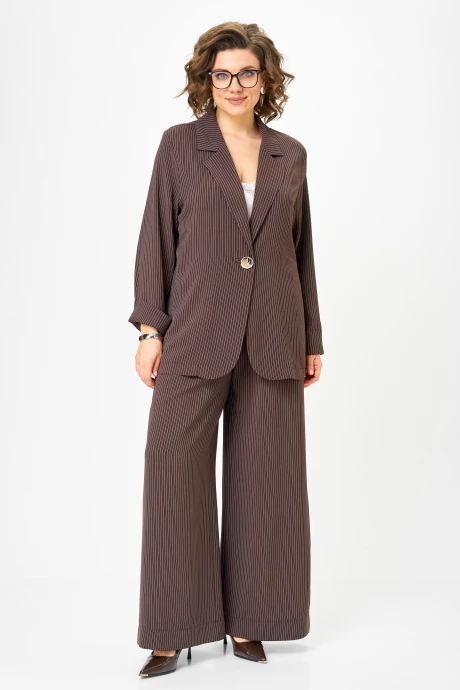 Брючный костюм Michel Chic 1446 шоколад двойка #1
