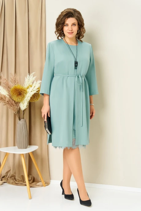 Костюм с платьем VOLNA 1459 светлый_мятный #1