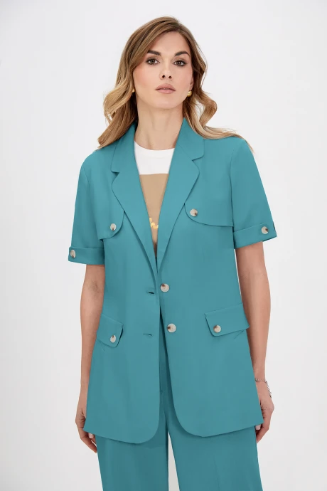 Жакет (пиджак) Bazalini 5037 бирюза #1