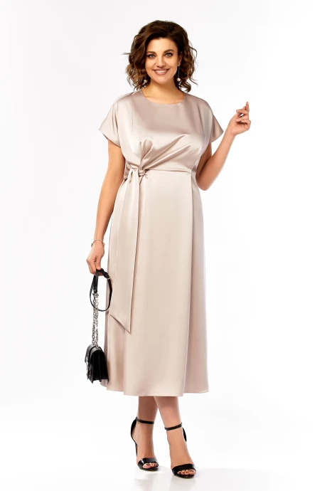 Платье Ольга Стиль 1008 бежевый #1