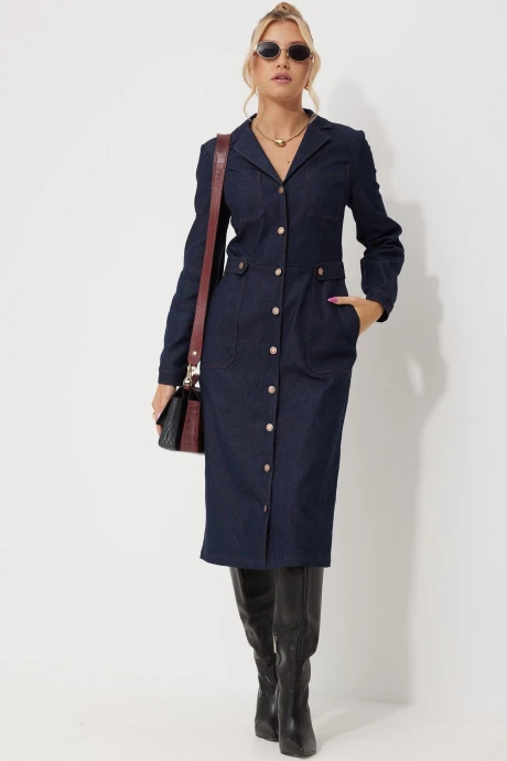 Платье AMUARt 1014 синий_джинс #1