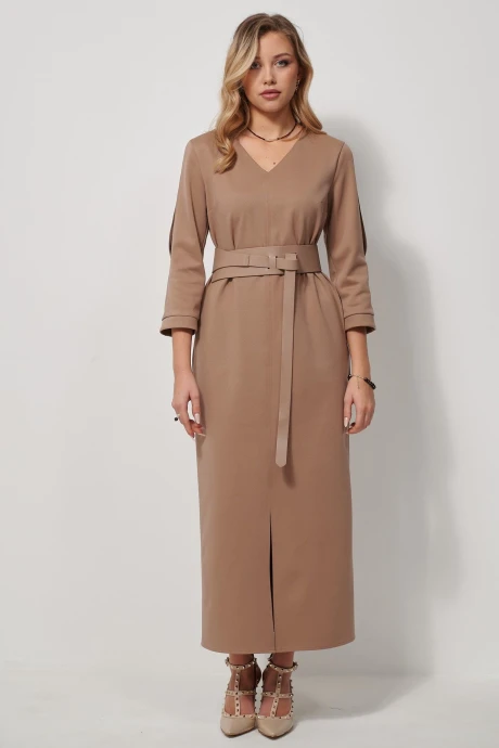 Платье AMUARt 1039 бежевый #1