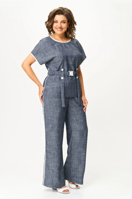 Брючный костюм AMUARt 1046 джинсовый_синий #1