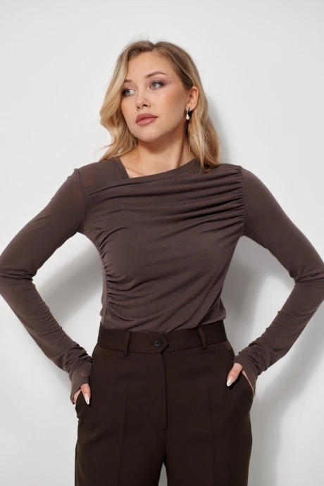 Джемпер (кофта) AMUARt 1037 коричневый #1