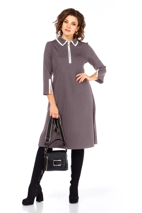 Платье *Распродажа Ольга Стиль 971 мокка #1