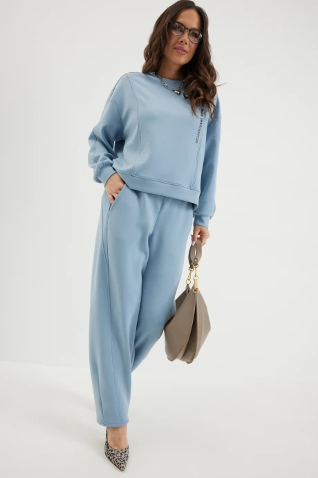 Брючный костюм Магия Моды 2684 голубой двойка #1