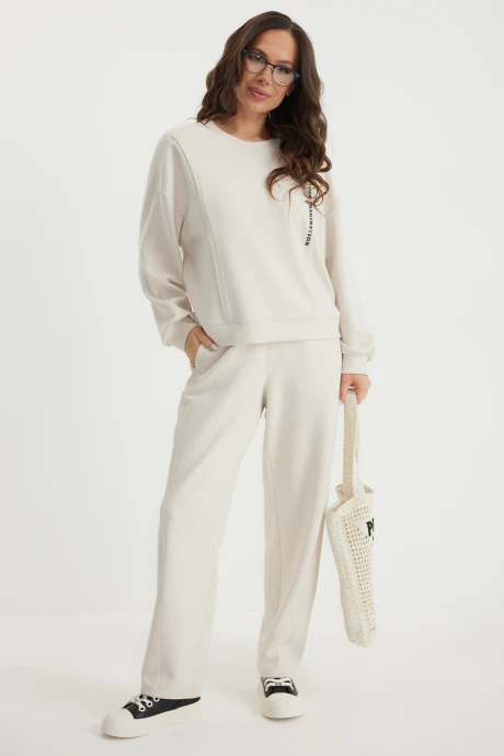 Брючный костюм Магия Моды 2684 молочный двойка #1