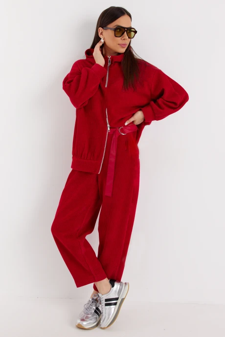 Брючный костюм Магия Моды 2704 красный двойка #1