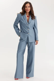 Брючный костюм Магия Моды 2659 сине-голубой двойка