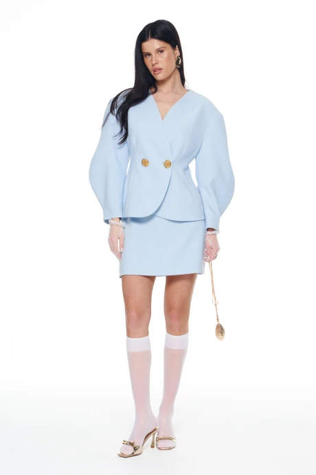 Юбочный костюм KaVaRi 8057.1 голубой двойка #1