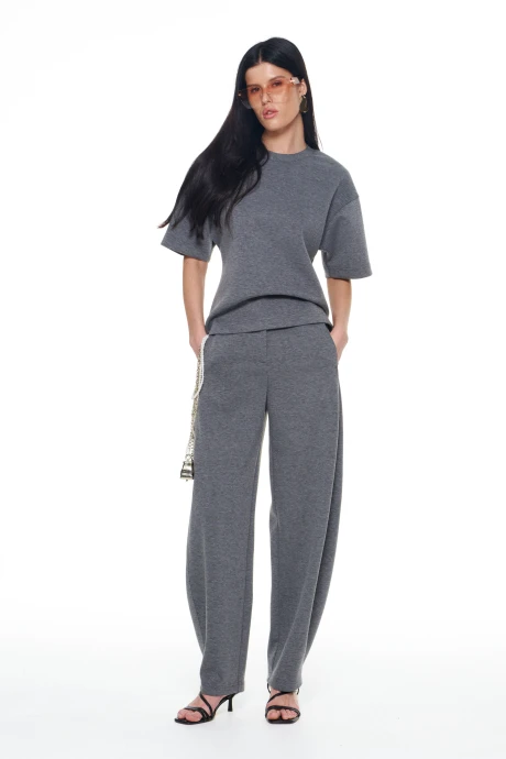 Брючный костюм KaVaRi 8055 серый-меланж двойка #1