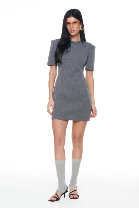 Платье KaVaRi 1143 серый-меланж #1