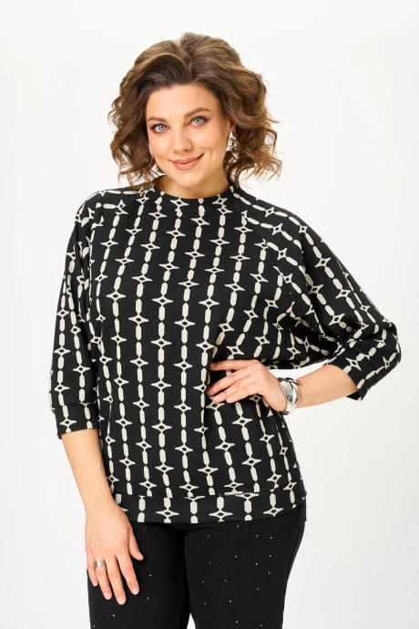 Джемпер (кофта) Michel Chic 782/1 черный арабеск #1