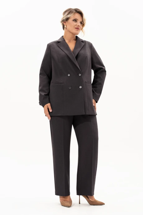 Брючный костюм Algranda 4073-2 Коричневый двойка #1