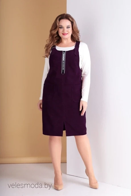 Сарафан *Распродажа Тэнси 275а ежевика #1