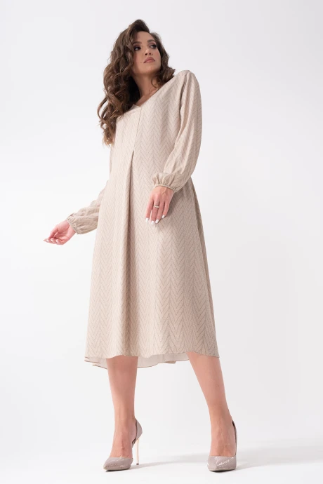 Платье Erika 1532 бежевый #1
