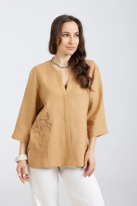 Туника Mirolia 1293 горчичный #1