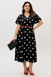 Платье ANIDEN 721-4 черно-белый