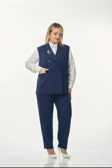 Брючный костюм OVERYOU М241 Синий двойка