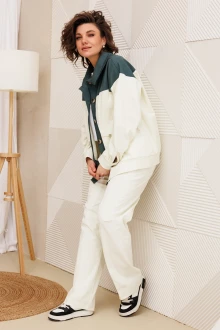 Джинсовая куртка BegiModa 2018 Молочный