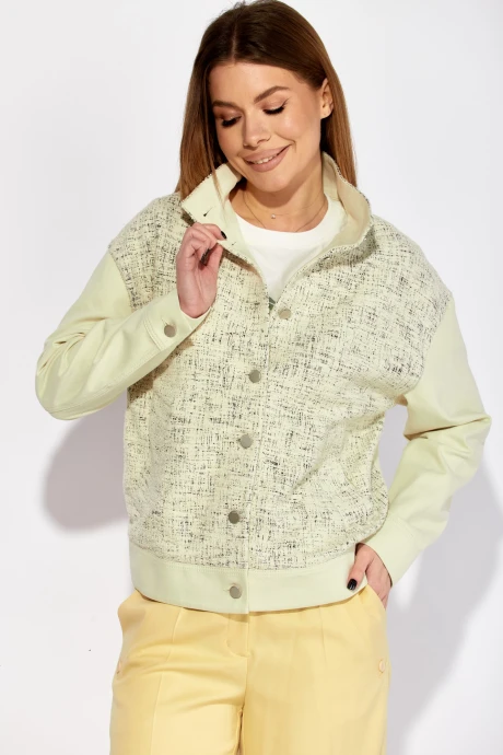 Джинсовая куртка LAIKONY 424 экрю #1