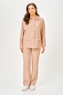Брючный костюм VIPPRIMO 125 пыльный бежевый двойка